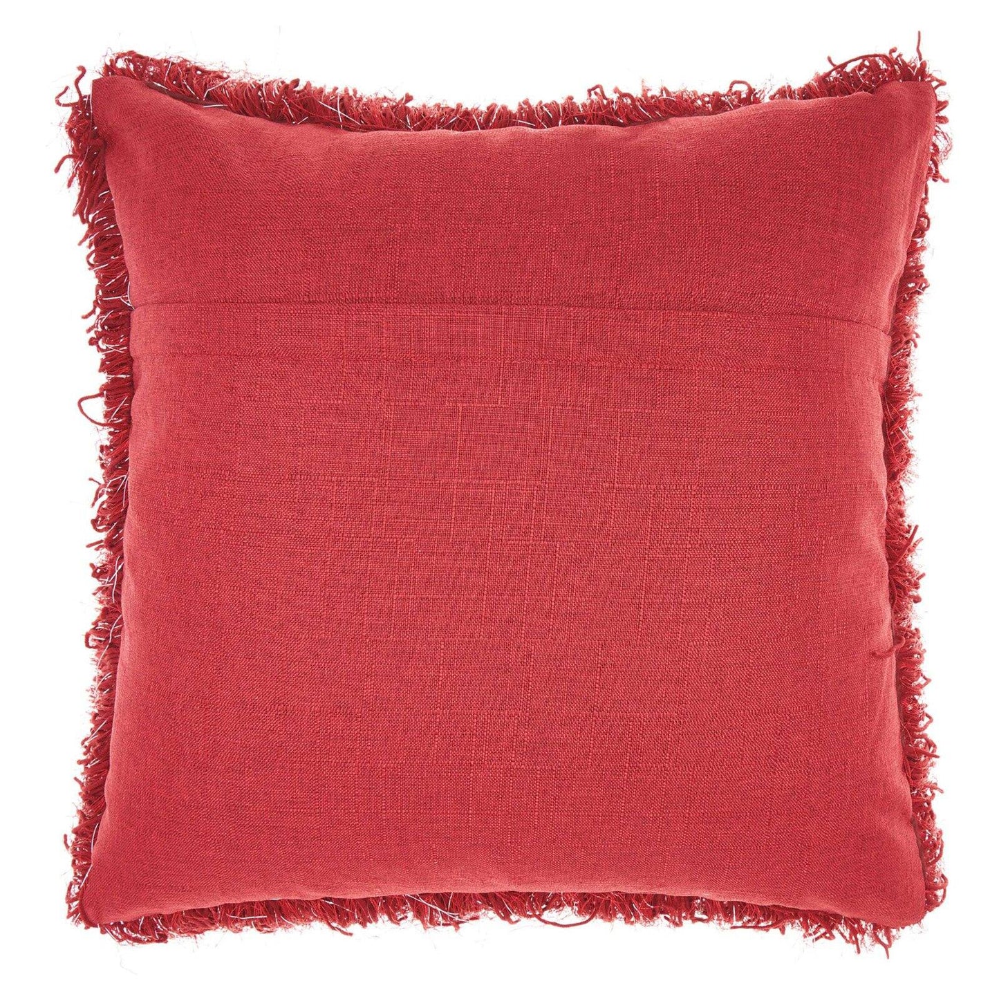 Yarn Shimmer Shag Decorative Throw Pillow, 17" X 17", Charcoal