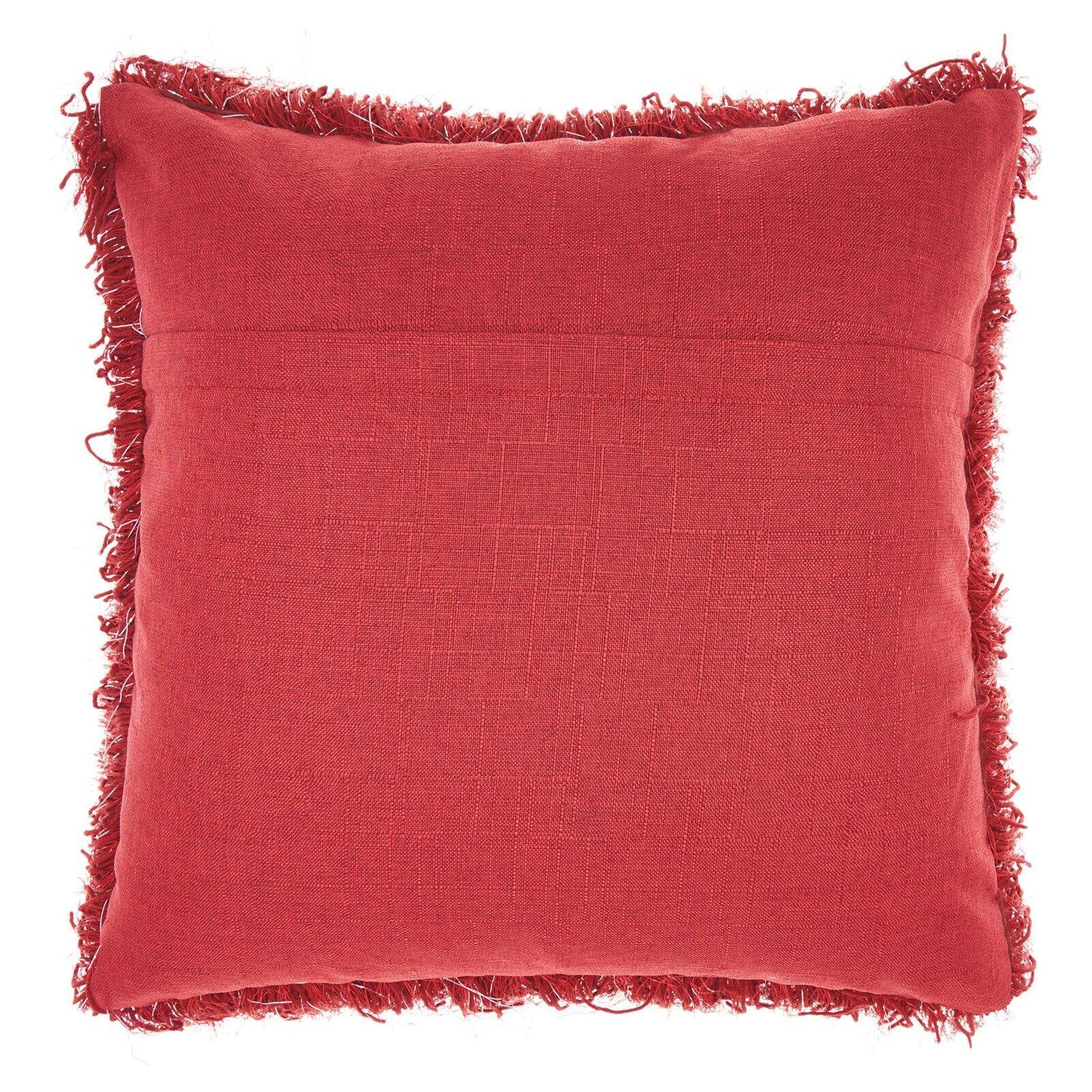 Yarn Shimmer Shag Decorative Throw Pillow, 17" X 17", Charcoal