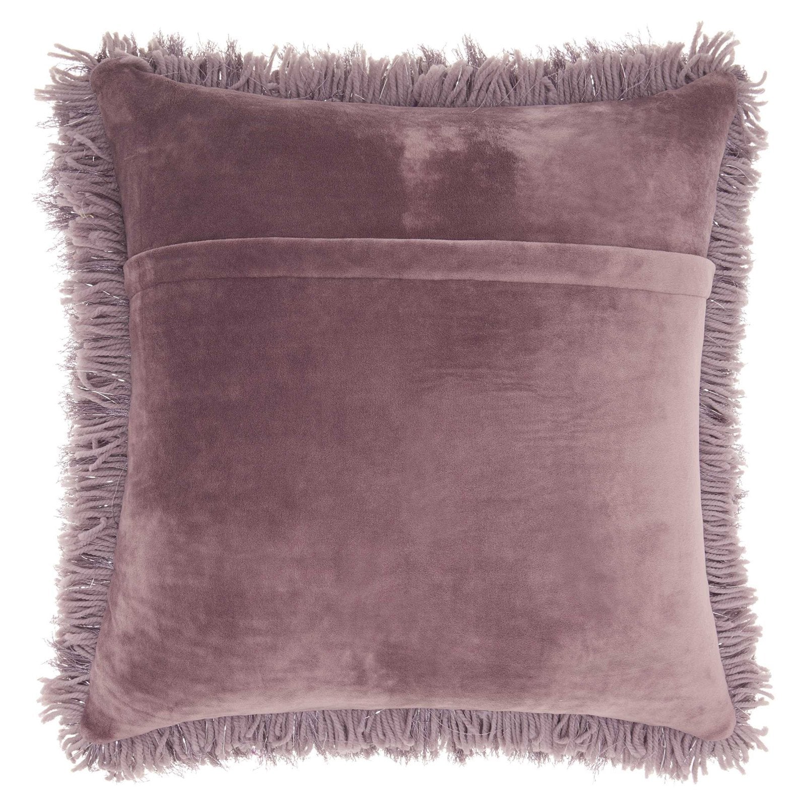 Yarn Shimmer Shag Decorative Throw Pillow, 17" X 17", Charcoal