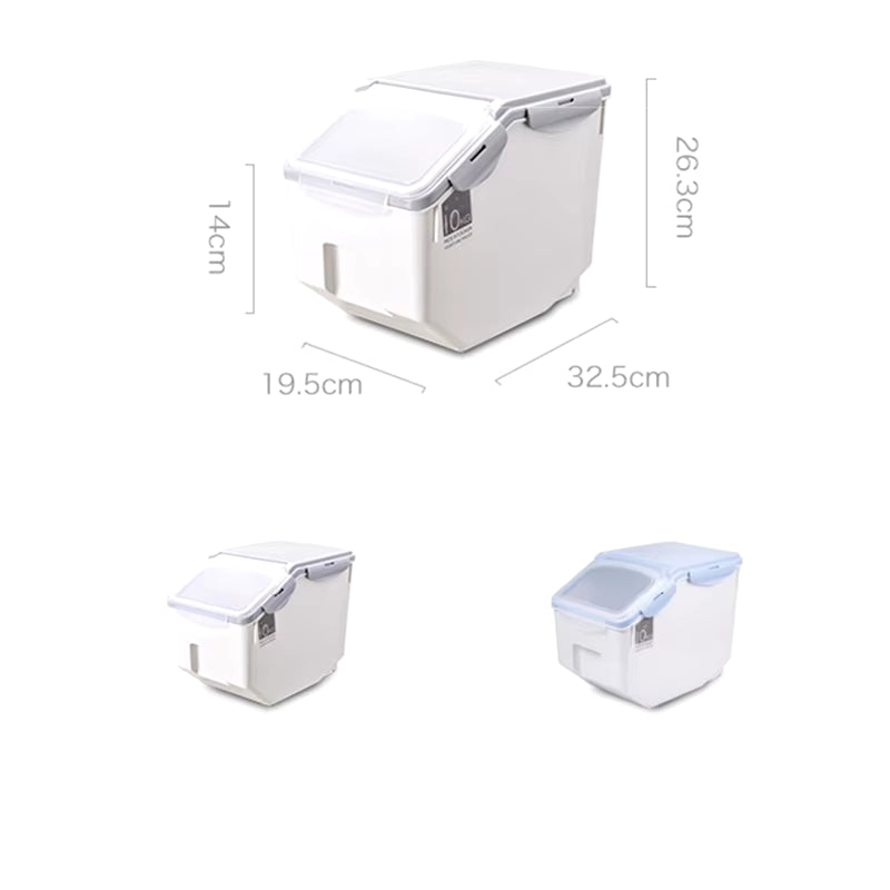 5Kg Large Capacity Dog Feeders Sealed Food Storage Bucket Moistureproof Pet Food Container Storage Tank Home Rice Storage Box